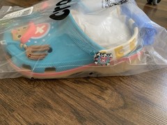 Crocs One Piece Chopper Kids Clog Blue Synthetic Slip-On YOUTH size J4 (W6/M4.5)