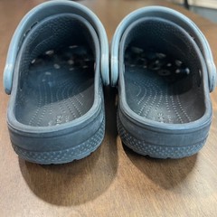 Crocs Fun Lab Classic AM Shark Clog Toddler Size 10 Black Gray Fin Waterproof