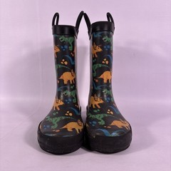 Western Chief Waterproof Rain Boot Dino World Kids Size 11 Easy Pull On Handles