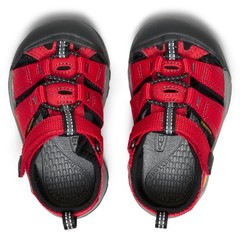 KEEN Kids Closed Toe Water Sandals, Ribbon Red/Gargoyle, Big Kid 7