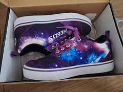 Heelys Pro 20 Prints Galaxy Purple/Blue Wheeled Lace-Up Low Top Sneaker 4