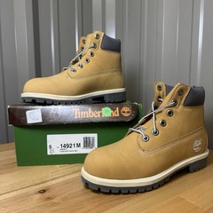 Timberland 6-Inch Premium Waterproof Boot Wheat Nubuck Youth 5Y NIB