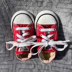 Converse Chuck Taylor All Star Low Top Red Canvas Infant Sneakers 7J236 Size 7C