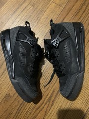 Jordan Spizike Black Synthetic Mesh Low Top Athletic Sneakers Kids 6.5Y