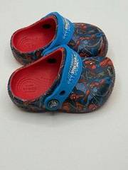 Crocs Classic Marvel Spider-Man Clog Kids Red/Blue/Black Slip-On US 4