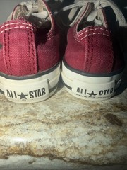 Converse Chuck Taylor All Star Maroon Canvas Low Top Youth Sneakers Size 12 kids