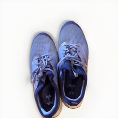 Under Armour Athletic Mesh Shoes Blue Purple White Kids Size 7Y
