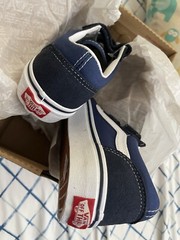 Vans Old Skool V Navy/True White Size 13 Kids NIB