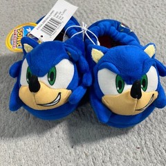 NWT Sonic The Hedgehog Toddler 5/6 Plush Slippers