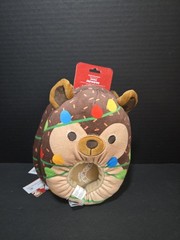 Squishmallows Christmas Hedgehog Slippers Kids Size 11/12 NEW WITH TAGS!
