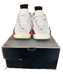 Jordan Air Jordan 14 Retro (GS) Kids US 7Y White/Red/Black Leather 312091-101