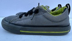 Converse All Star Shoes Punk Gray Green Infant Size 8 No Time To Lace Skater