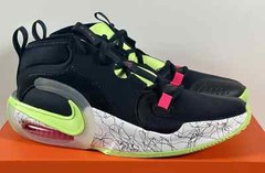 Youth Nike Air Zoom Crossover 2 Mid Basketball Shoes – Dark Obsidian /Lime Blast