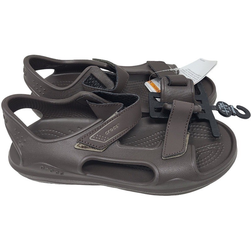 Crocs SwiftWater Expedition Sandal Espresso/Khaki Big Kids’s Size 3