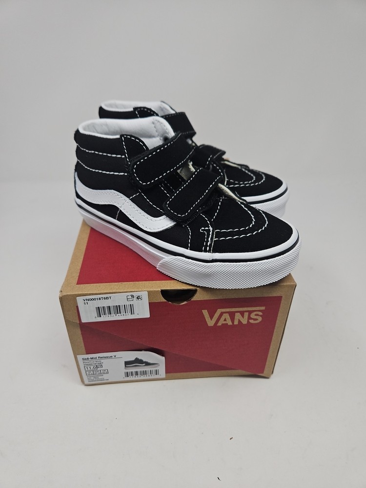 Vans Sk8-Mid Reissue V, Size Kids 11, Black/White