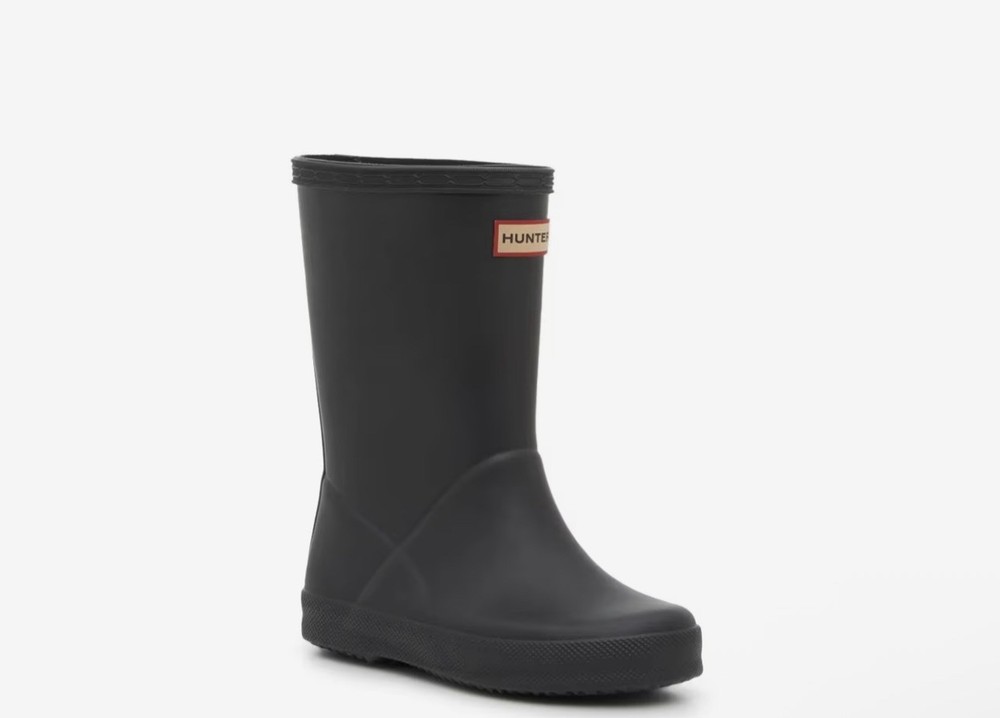 Hunter Little Kids Black First Classic Rain Boot, Size 5
