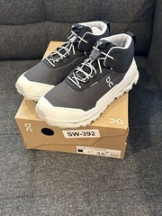 On Kids Cloudhero Mid Waterproof Hiking Shoes in Black/White