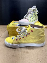 Nickelodeon Spongebob & Patrick Kids High Tops Shoes Fun Cartoon Youth Size 7