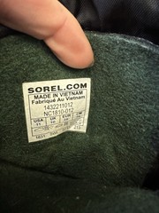 Sorel Children’s Flurry Snow Boot Black Yellow Kids 11 Waterproof Warm