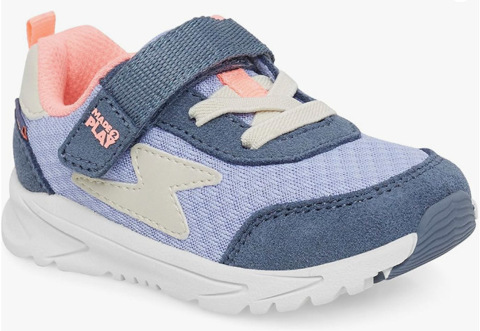 Stride Rite Unisex M2P Zips Runner Sneaker, Purple Shoes Size 9.5 Wide US