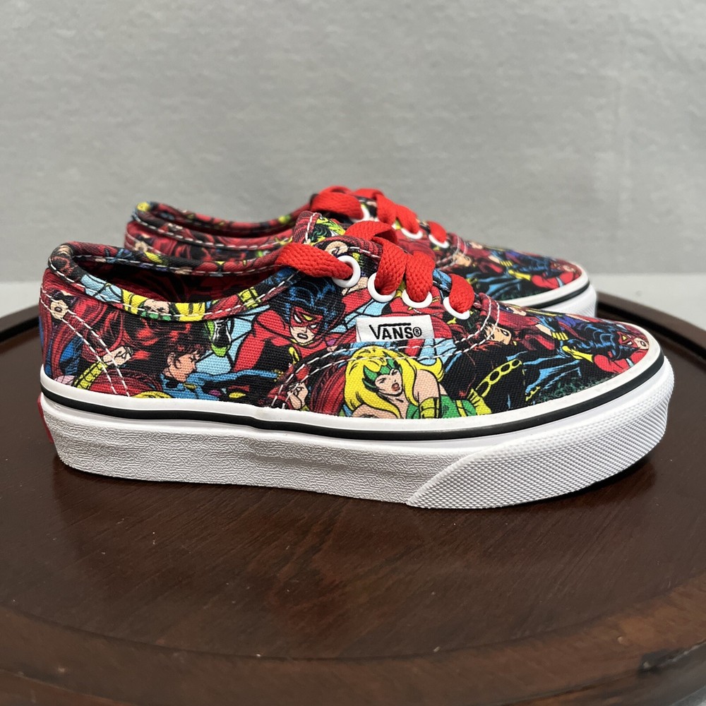 Vans Authentic X Marvel Superhero Kids Size 12 Shoes Sneakers