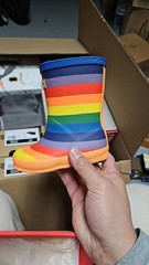 Hunter Kids First Classic Rainbow Print Rain Boot UK 4