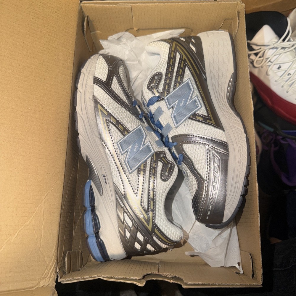 Size 6 Big Kids – New Balance 1906R – White / Silver / Blue – GC1906NJ