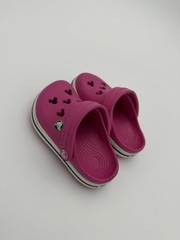 Mickey Mouse CROCS Baby Clogs Size 4 C 5- Pink