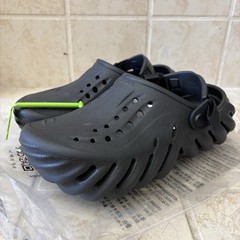 Crocs Echo Clog K Black Lightweight Comfortable Kids J5 (Youth 5) NEW