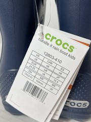 Crocs Kids Unisex Handle It Rain Boots Navy Blue Size C8 12803-410 New