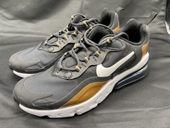 Nike Air Max 270 React (GS) Shoes Black Gold BQ0103-005 Size 6Y Women Sz 7.5 New