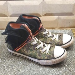 CONVERSE Kids All-Star Block Party Camo Sneakers - Size 2