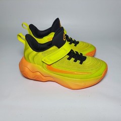 Nike Giannis Immortality 2 Basketball Sneaker Kids 11.5 Neon Hook Loop Strap