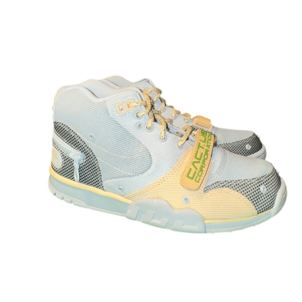 Nike Air Trainer 1 Travis Scott Cactus Corp Grey Haze DR7515-001 Kids Sneakers