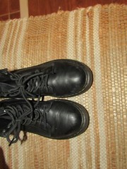 Dr Martens 1460 J Pascal Black Leather Zipper Unisex Youth Combat Boot Size 3