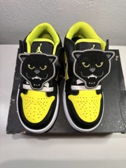 Nike Air Jordan 1 Low Alt SE Black Cat Volt (PS) Size 13.5C