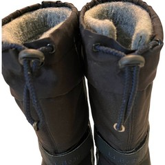 LL Bean Kids Snow Boots Black/purple Winter Cold Weather Insulated Buckle