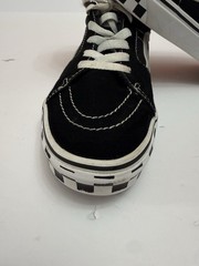 Vans Old Skool Checkerboard Black White Skate Shoes Juniors Size 6 EU 38