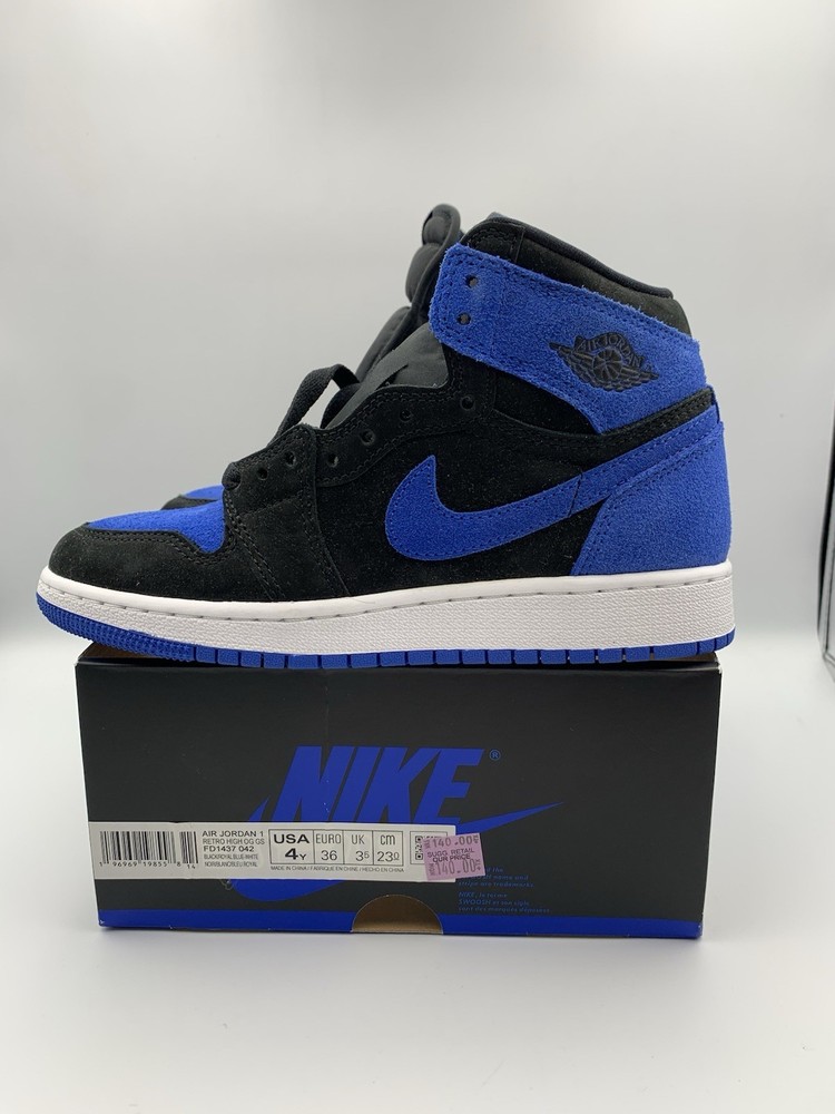 Nike Air Jordan 1 Retro High OG Royal Reimagined White 4Y GS Shoes FD1437-042