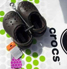 CROCS BOUNDLESS CAYMAN MAMMOTH BLITZEN CLOG SHOE~Brown~Junior 2 Woman 4~NEW