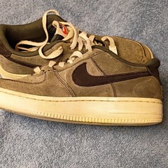 Nike Air Force 1 596728-047 Brown Suede Unisex Kids Sneakers 5Y EU 36.5