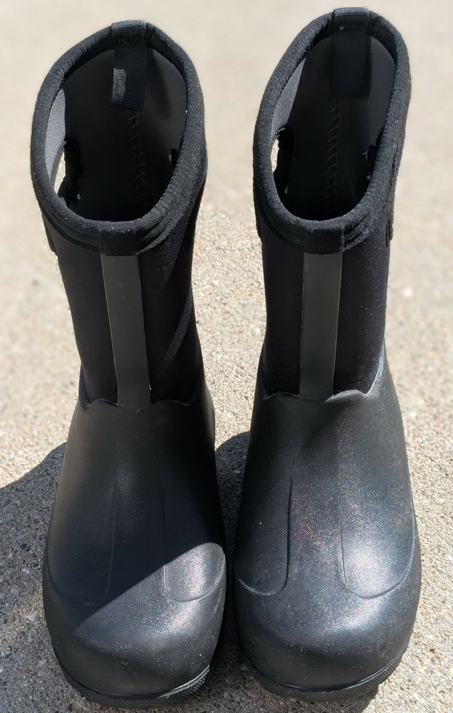 BOGS Classic High Waterproof Rain Boot Shoes Youth Boy’s Black Sz 3 Nice