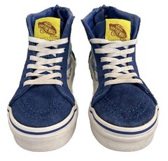 Vans Off The Wall Sneakers Shoes Sponge Bob High Top Youth 12.5 Laces & Zip