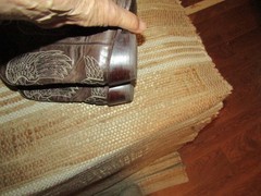 Texas Country Brown Leather Wings Cross Snip Toe Cowgirl Boots Youth 1 Mex 21