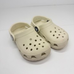 Crocs Classic Clogs Kids Size 6 Bone Off-White Slip On Water Shoes
