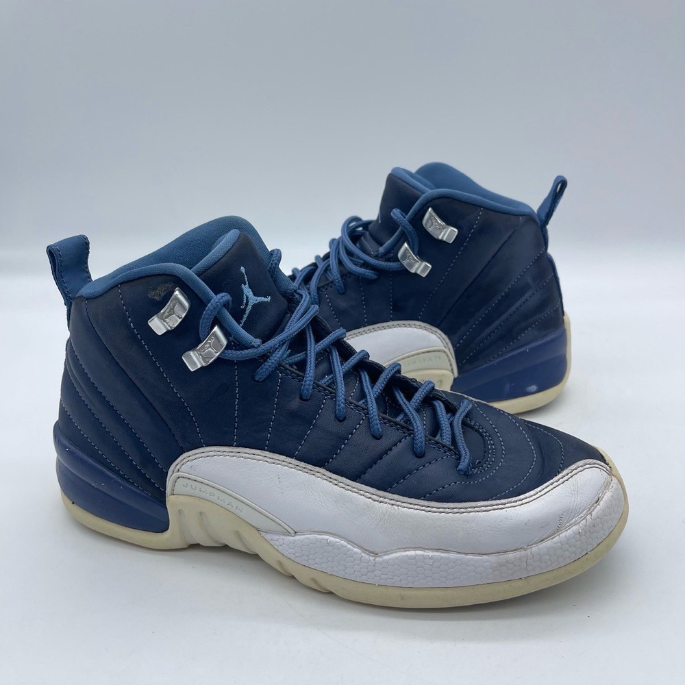 Nike Air Jordan 12 Retro DB5595-404 Youth Size 7Y Shoes ‚Indigo‘ Sneakers