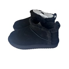 Koolaburra by UGG Koola Ultra Mini Black Suede Boots Kids Size 3 1167971K NEW