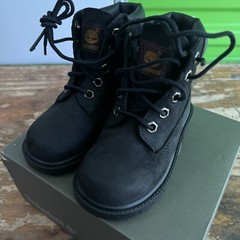 Timberland 6in Premium Boots Black Classic Size 7 Toddler New In Box
