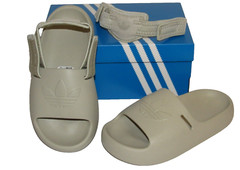 adidas Kids size 11 AdiFOM IG8434 Water-Friendly Sandal w/ Detachable Strap Gray