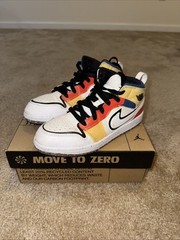 Jordan 1 Mid Multi-Color Canvas (GS) – Size 3
